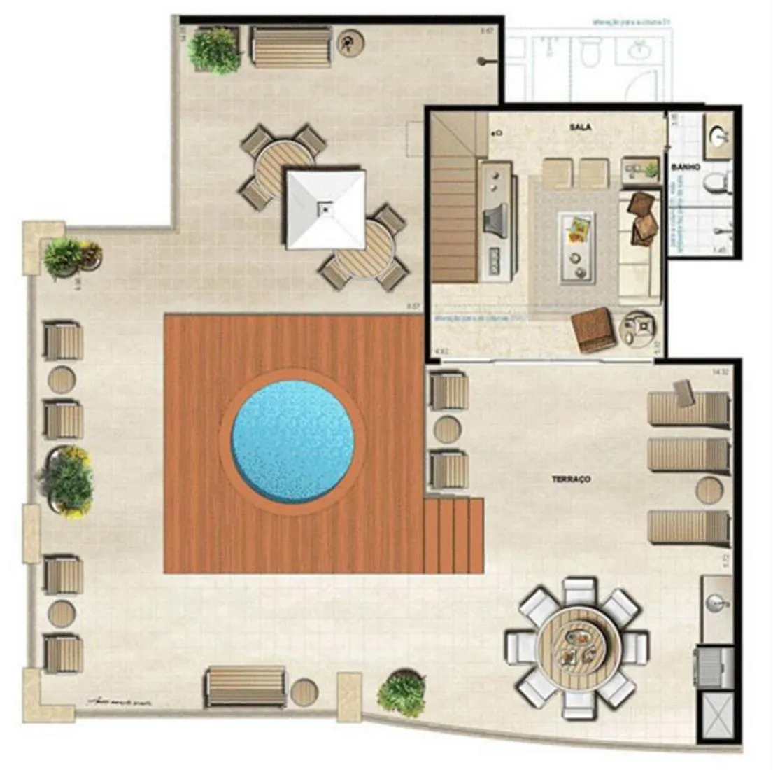 Planta do Atmosfera Condominium Park
