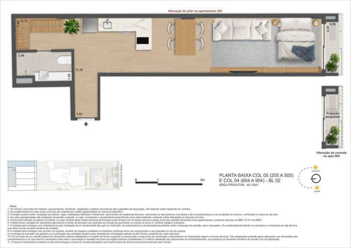 Planta do Be in Rio Prudente 1356