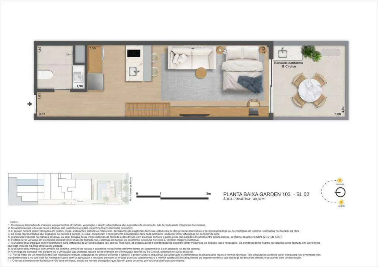 Planta do Be in Rio Prudente 1356