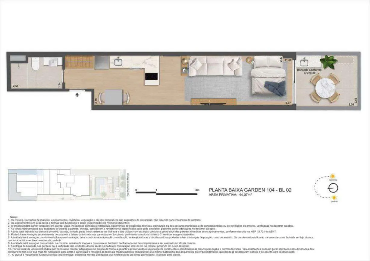 Planta do Be in Rio Prudente 1356