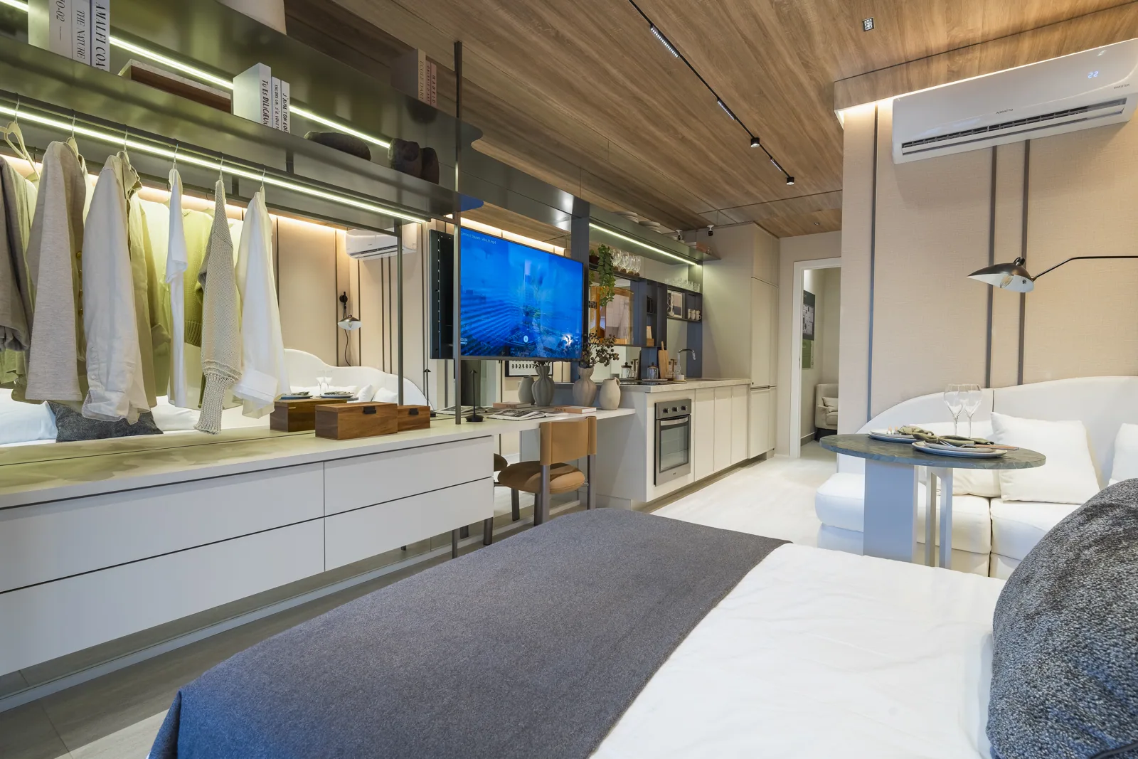 Apartamento decorado do Connect Square