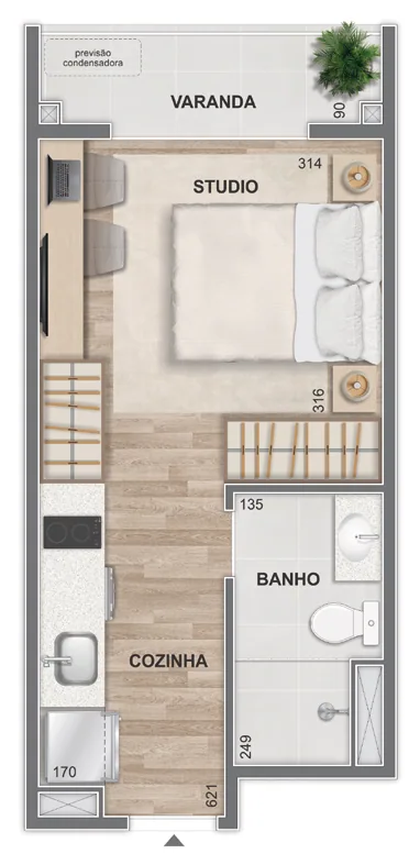 Planta do Connect Square