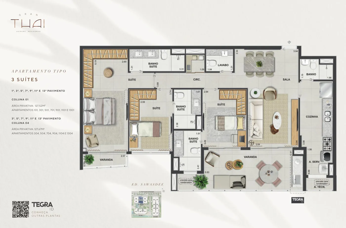 Planta do Gran Thai Leisure Residence