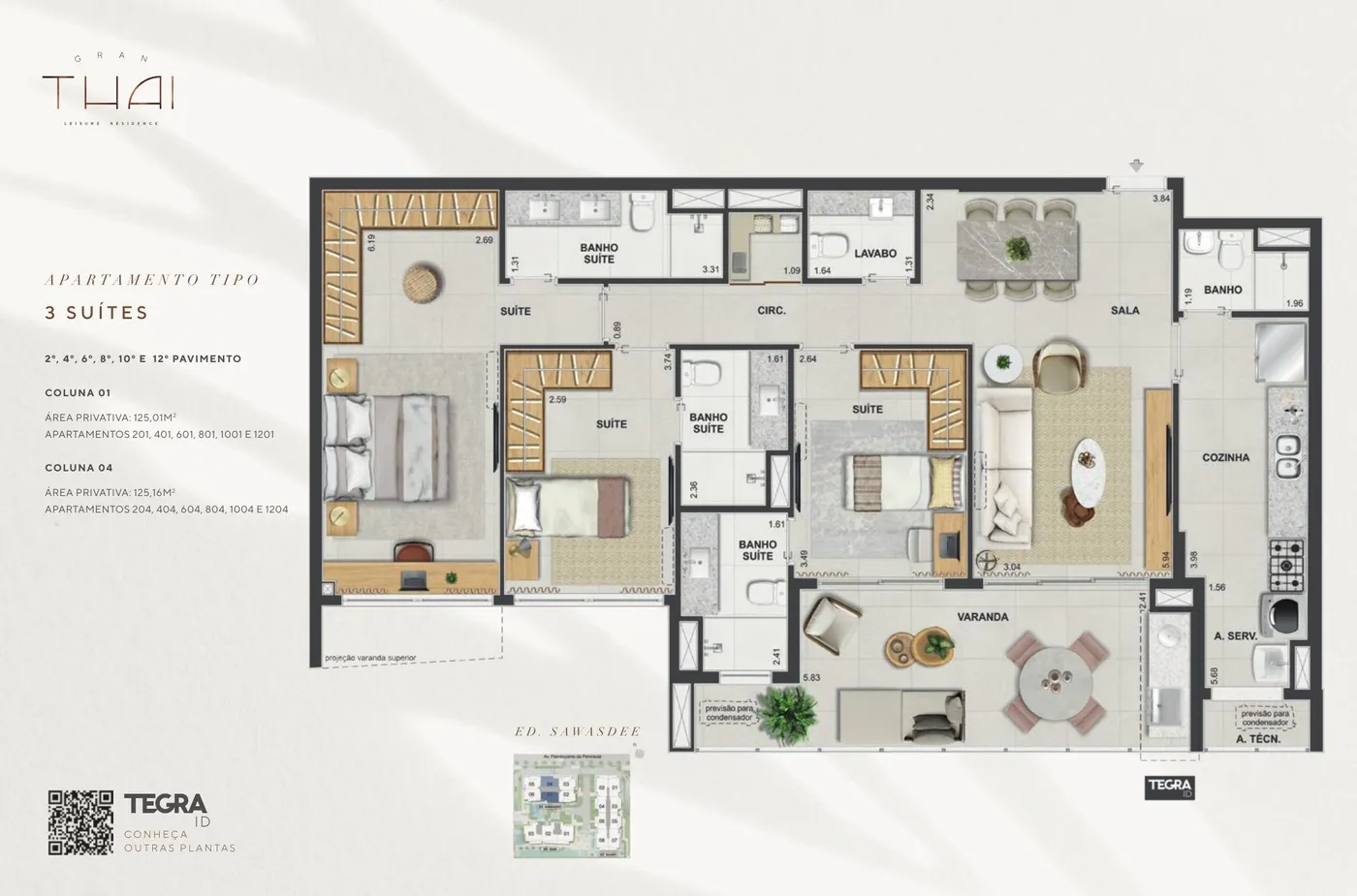 Planta do Gran Thai Leisure Residence