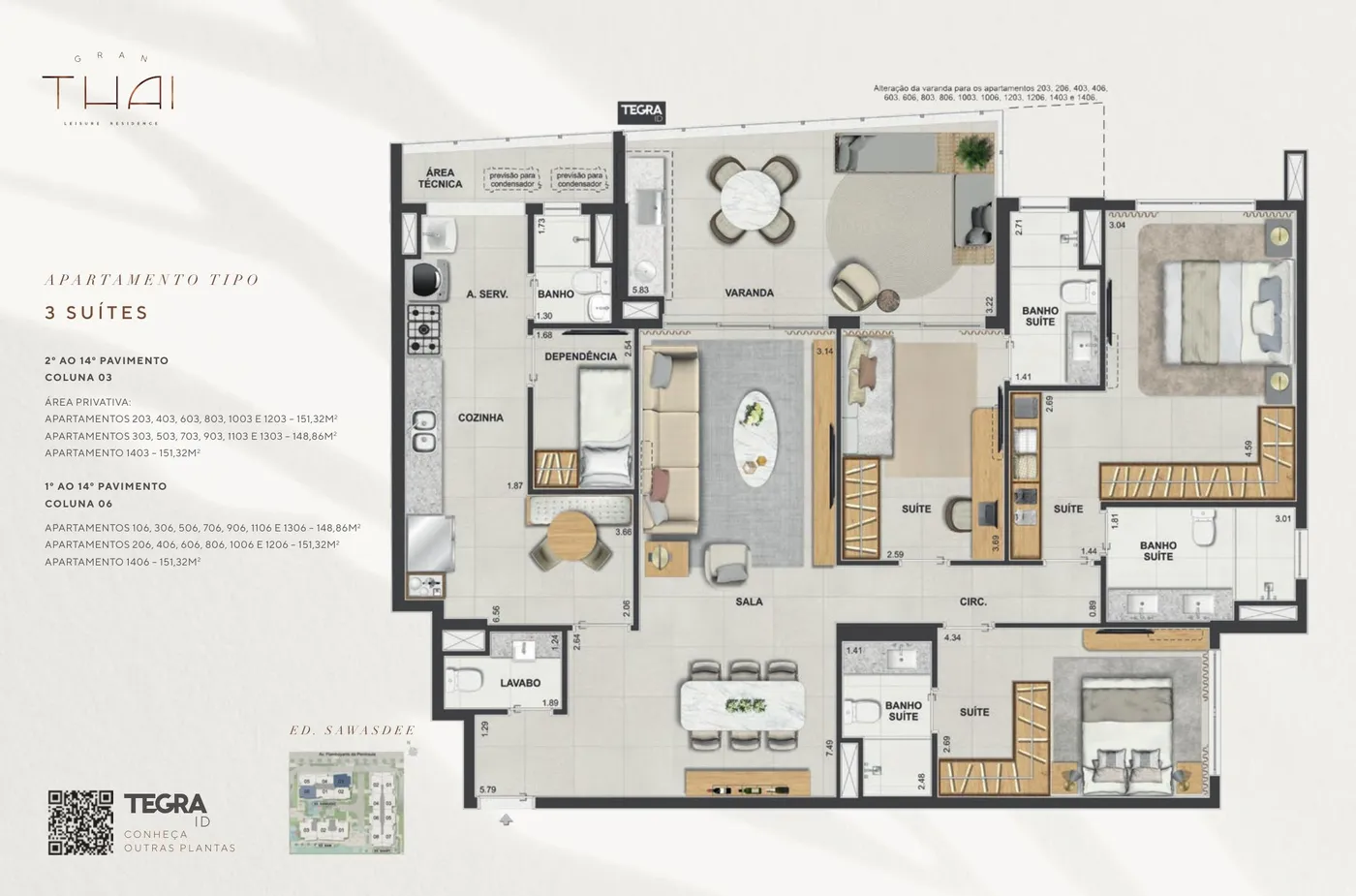 Planta do Gran Thai Leisure Residence