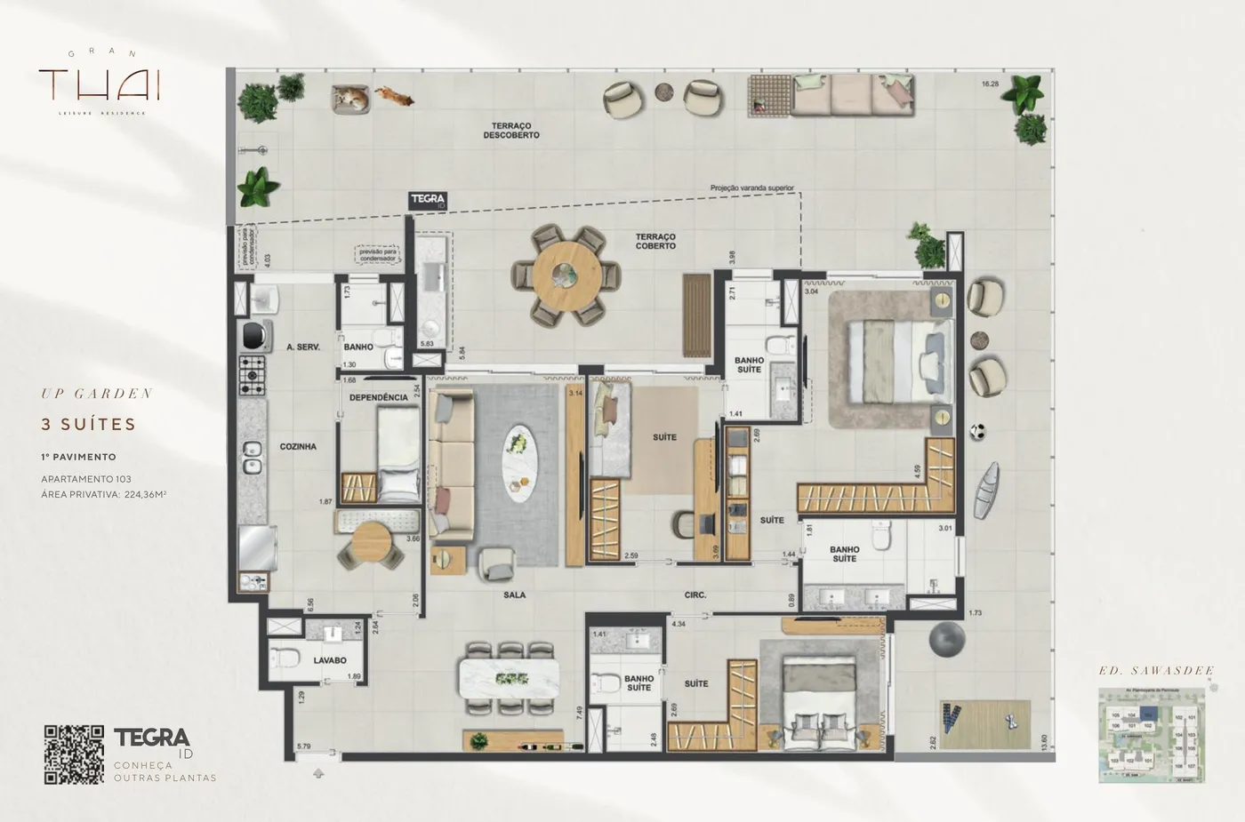 Planta do Gran Thai Leisure Residence