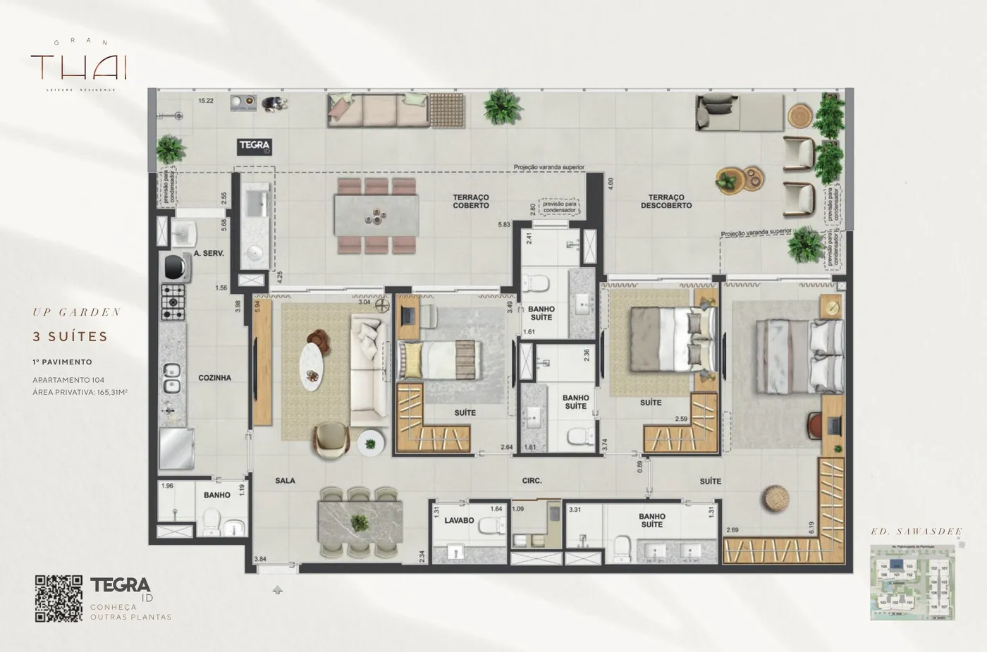 Planta do Gran Thai Leisure Residence
