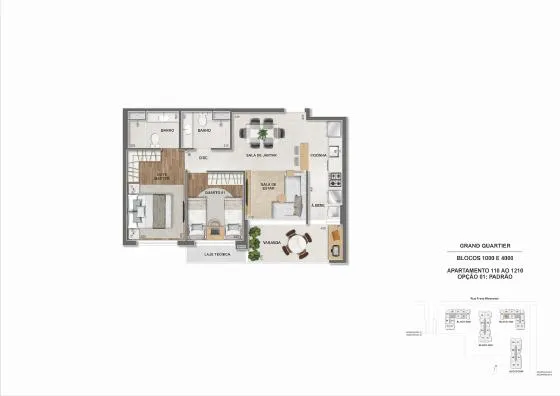 Planta do Grand Quartier