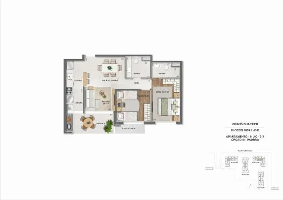 Planta do Grand Quartier