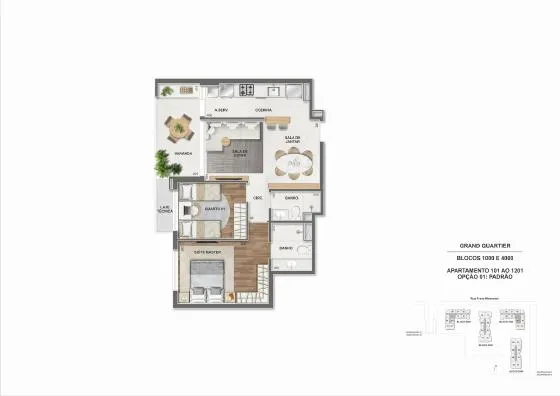 Planta do Grand Quartier