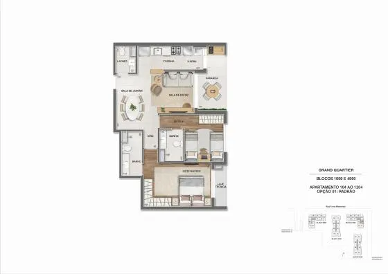 Planta do Grand Quartier