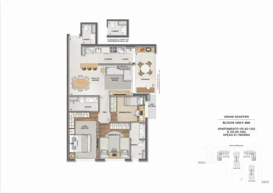 Planta do Grand Quartier