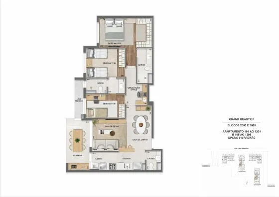 Planta do Grand Quartier