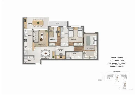 Planta do Grand Quartier