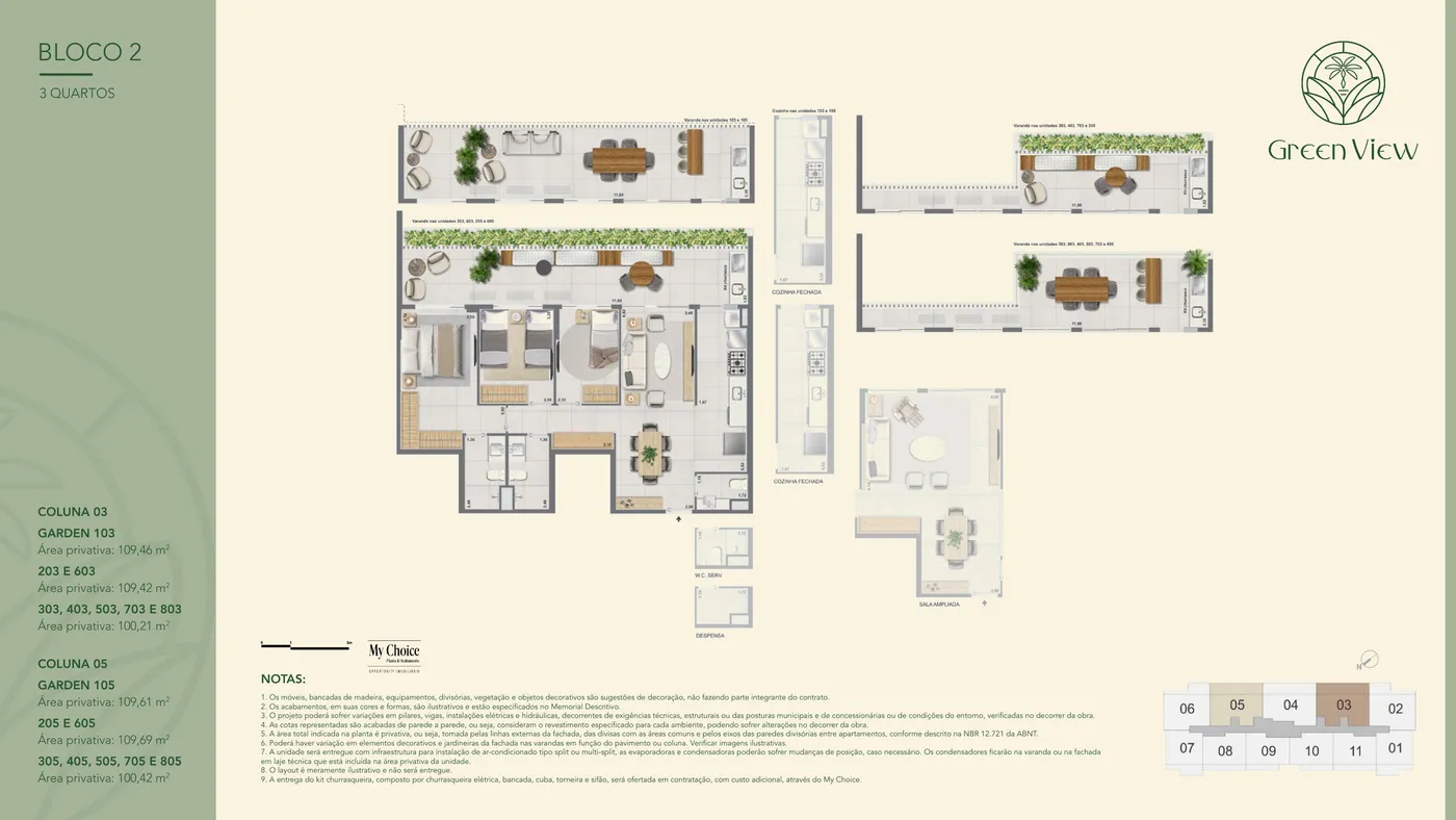 Planta do GREEN PARK BARRA