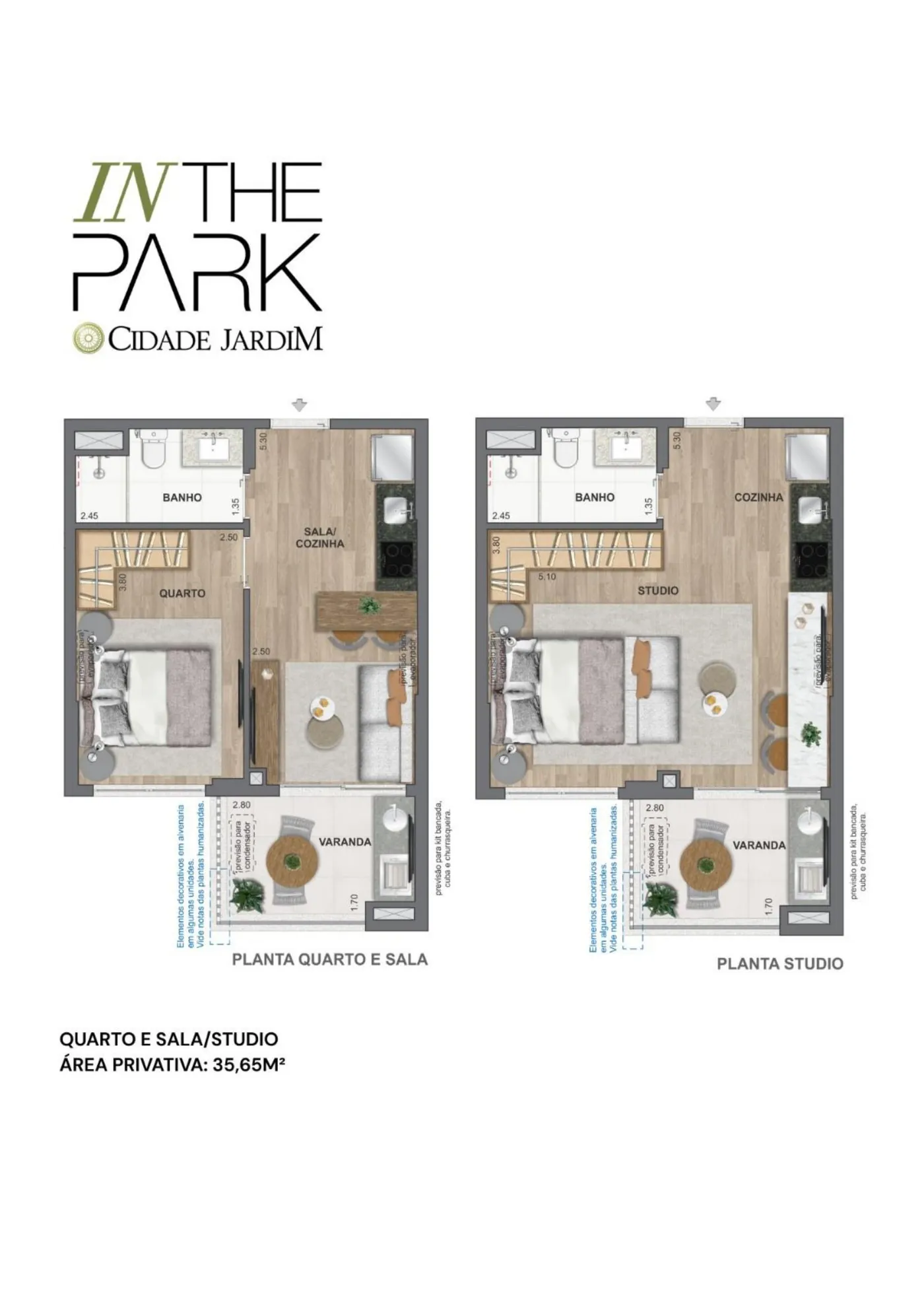 Planta do In The Park Cidade Jardim