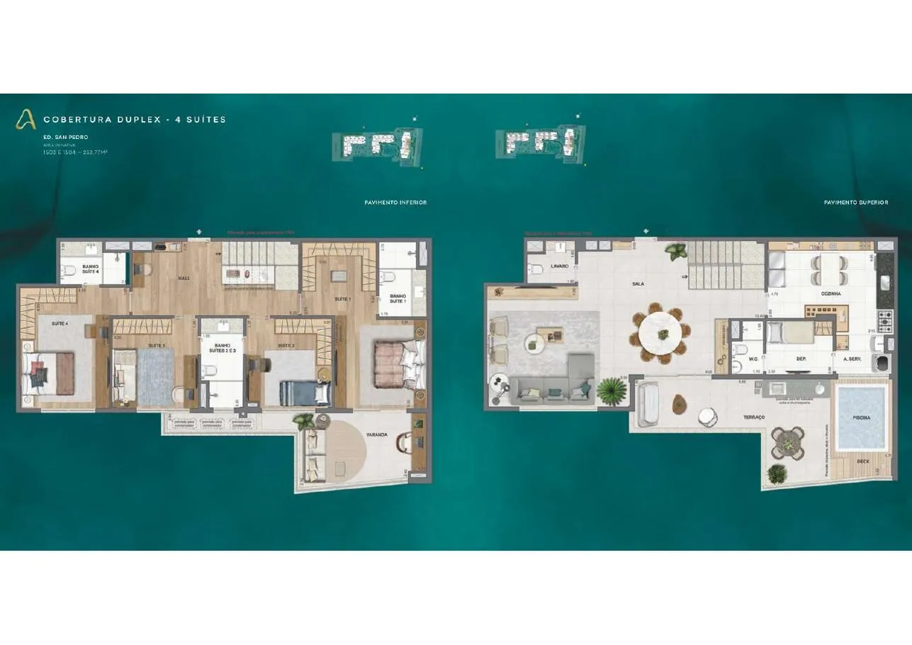 Planta do La Isla Residence Club