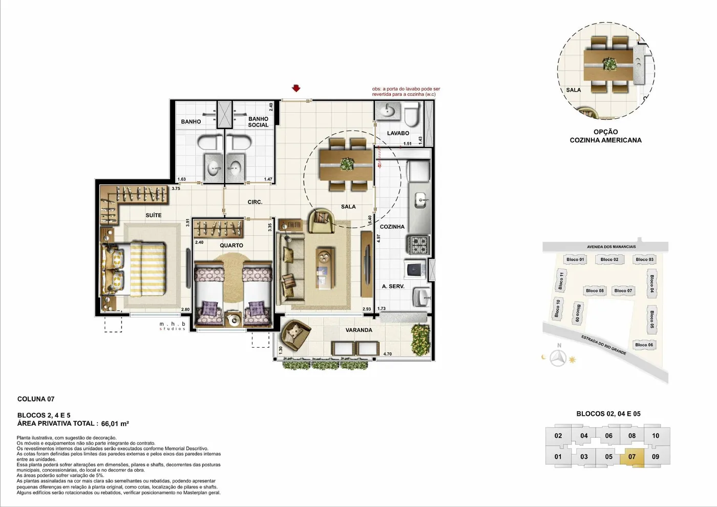 Planta do Mio Residencial