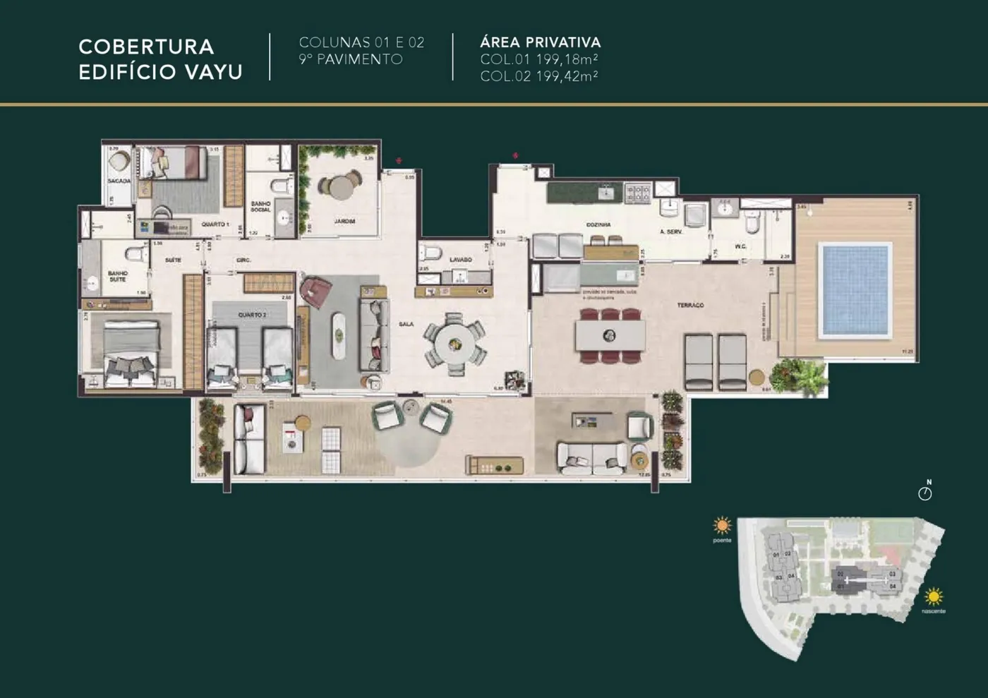 Planta do Mudra Full Living