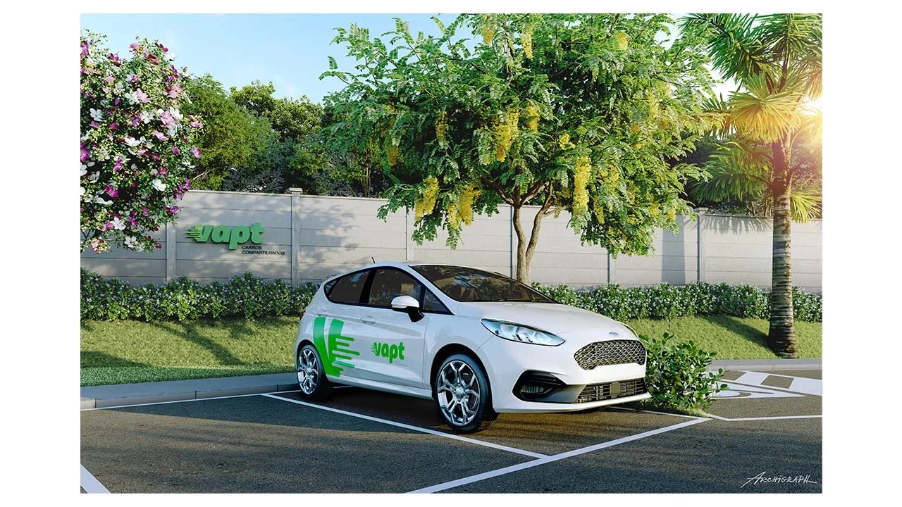 Carro compartilhado do Novo Lar Moinho