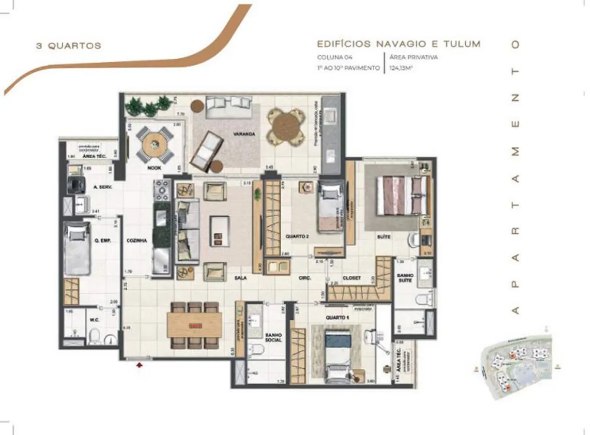 Planta do Orygem Acqua Home