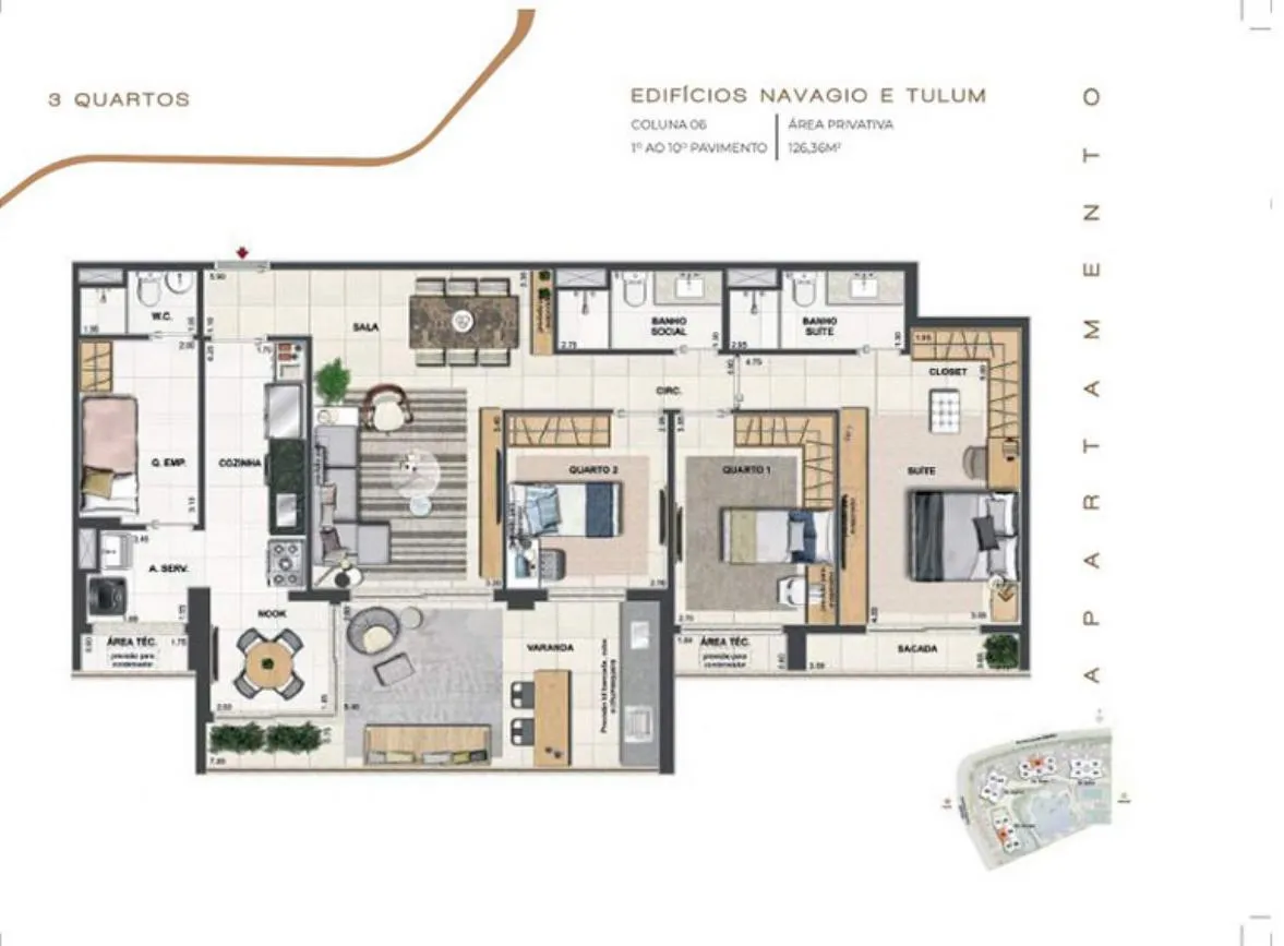 Planta do Orygem Acqua Home