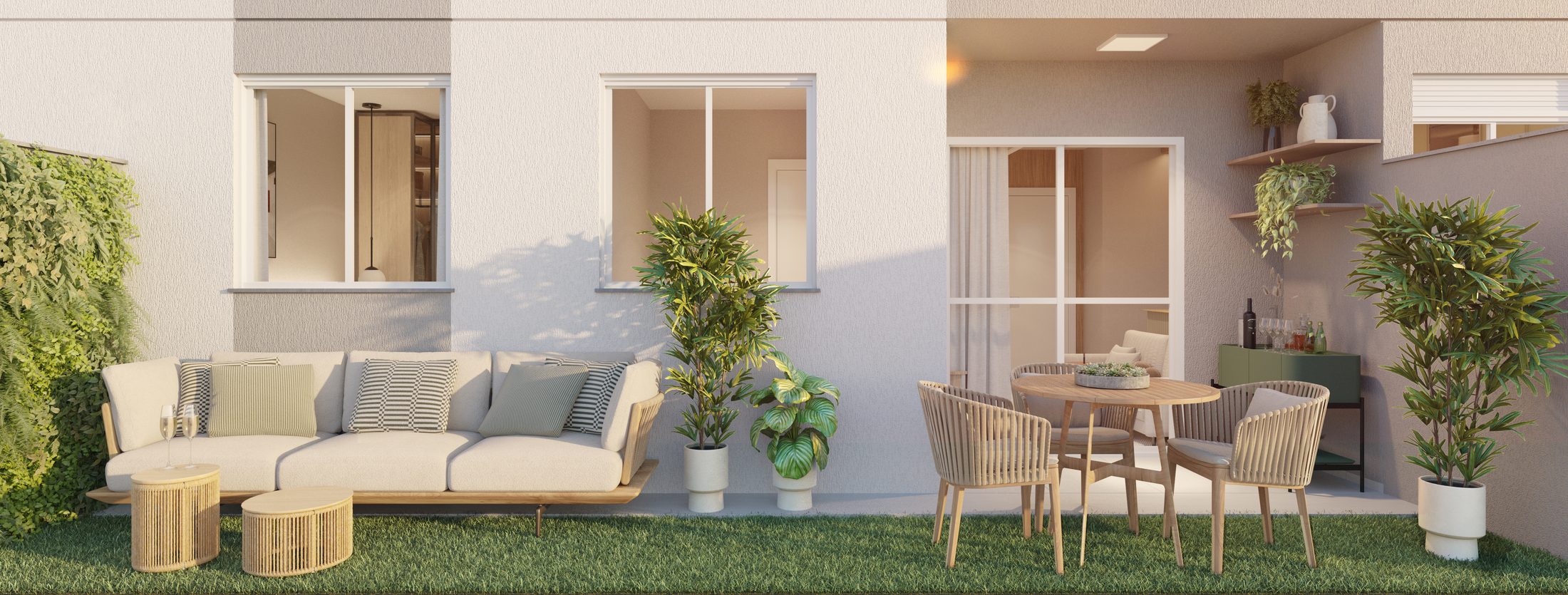 Apartamento garden decorado