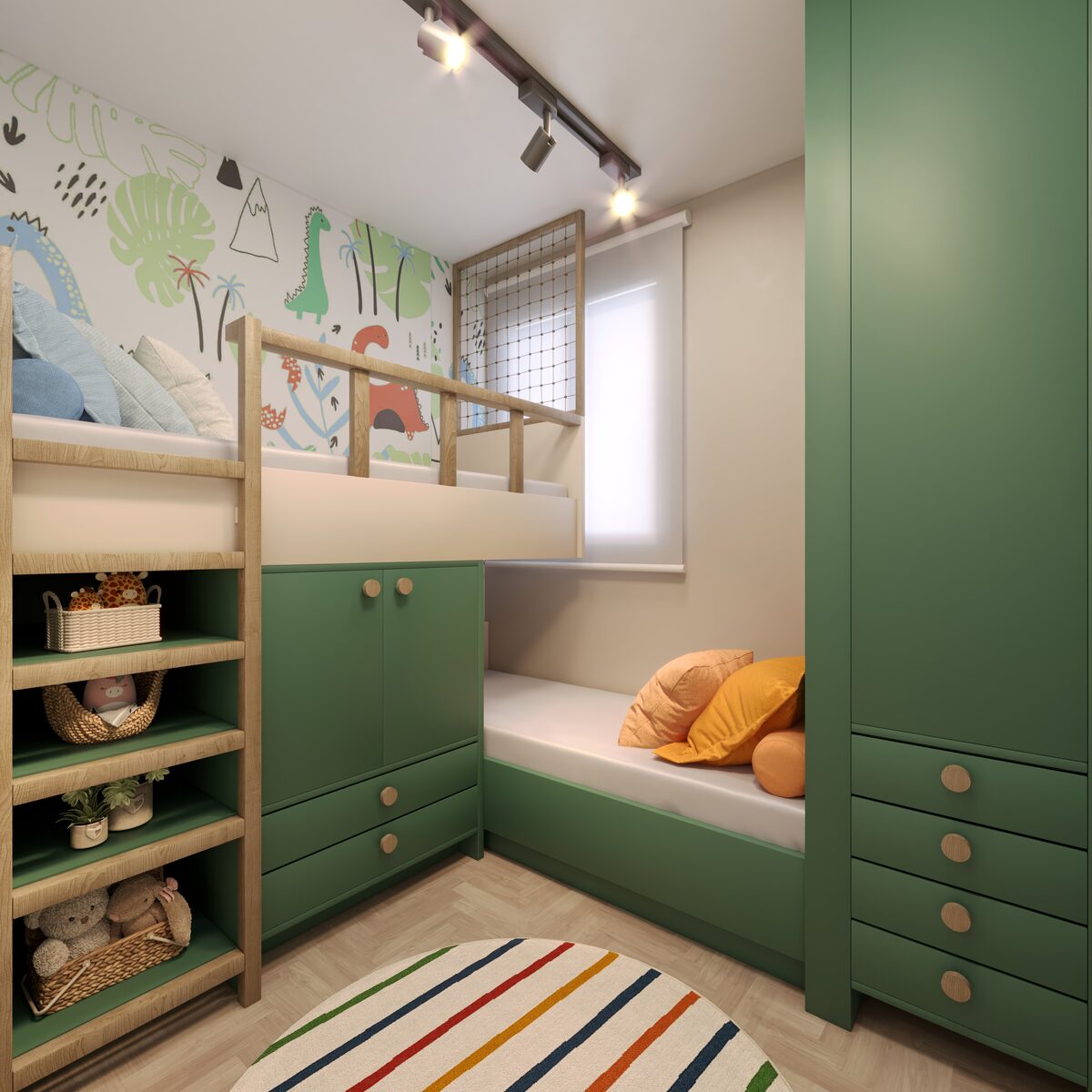 Quarto infantil decorado do Porto Lima