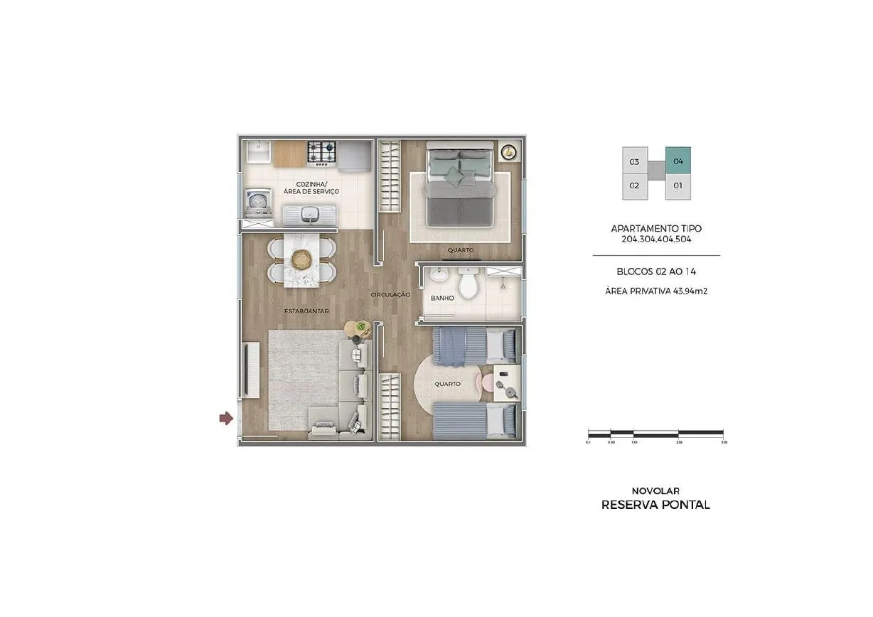 Planta do Reserva Pontal Vargem Grande