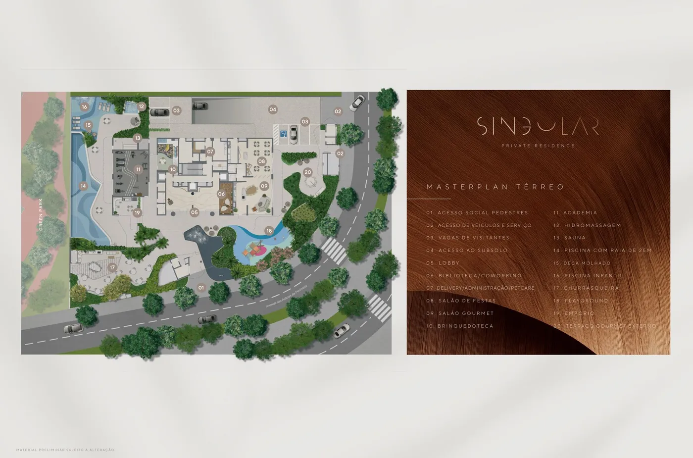 Planta do SINGULAR PRIVATE RESIDENCE