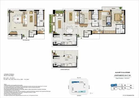 Planta do Soho Residence Barra