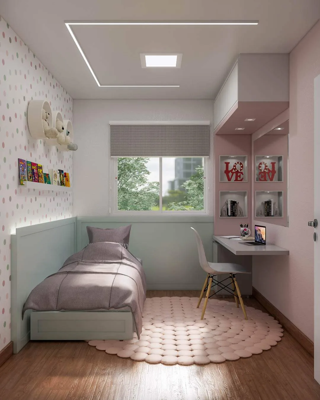 Quarto decorado Star Residencial