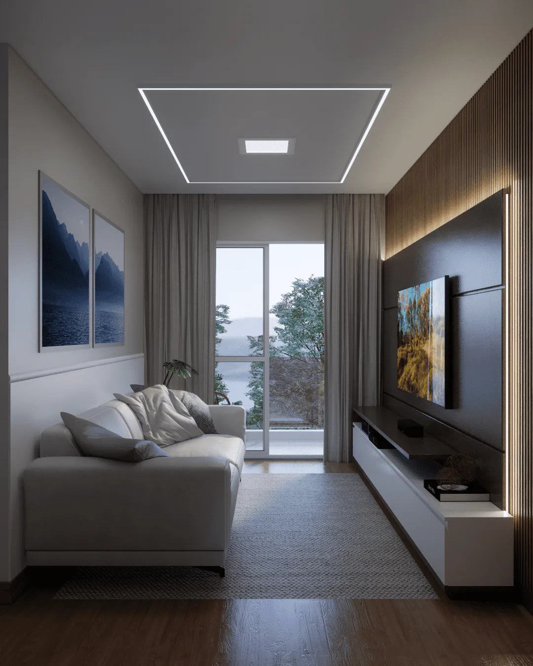 Sala decorada Star Residencial