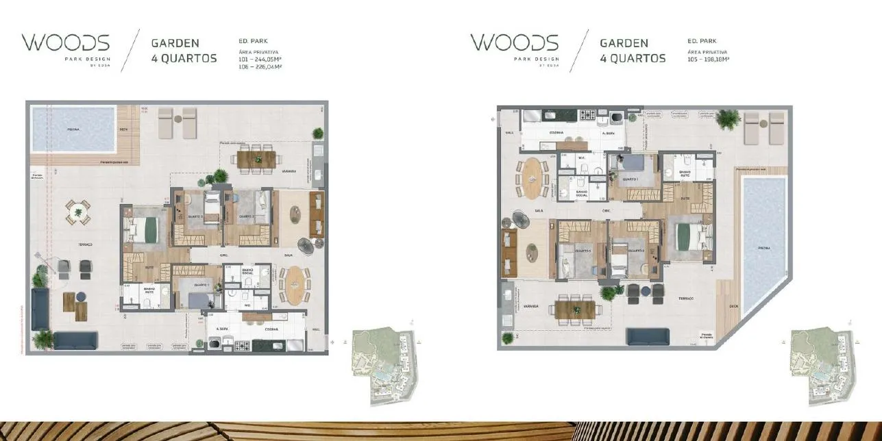 Planta do Woods Park Design by EDSA