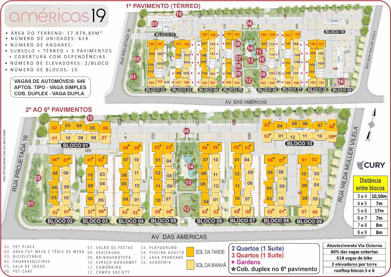 Planta 2 quartos Américas 19