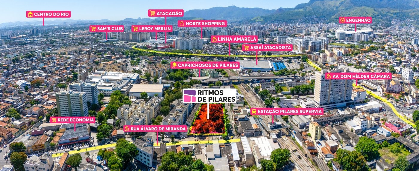 Localização Ritmo de Pilares, Pilares, Zona Norte